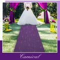 Shihanee Sequin Aisle Runner for Wedding Glitter Rug with Carpet Tape Sparkly