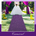 Shihanee Sequin Aisle Runner for Wedding Glitter Rug with Carpet Tape Sparkly