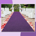 Shihanee Sequin Aisle Runner for Wedding Glitter Rug with Carpet Tape Sparkly