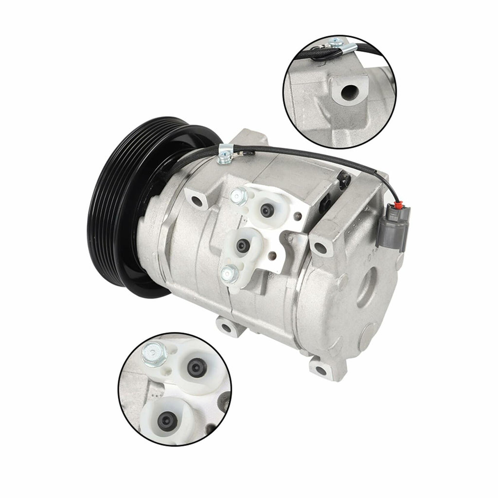 Silscvtt A/C Compressor with Clutch CO 10736C Replacement for Acura MDX Honda