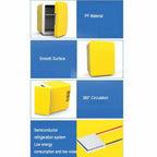 UNYQBFKM Mini Fridge for Skincare, Food and Drinks Portable Small Refrigerator