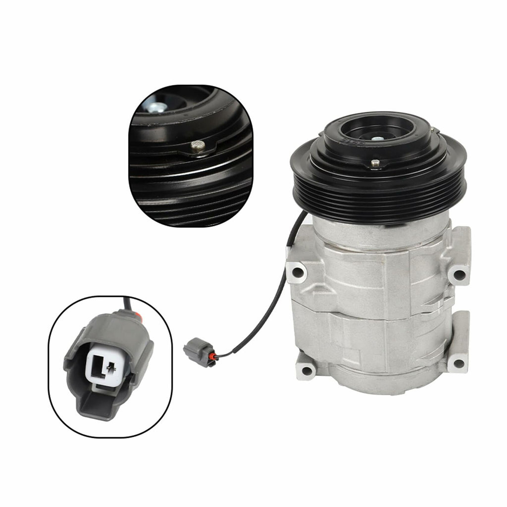 Silscvtt A/C Compressor with Clutch CO 10736C Replacement for Acura MDX Honda