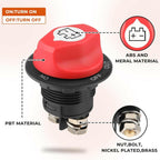 100A Battery Isolator Switch Disconnect Power Cut Off Kill for Car-Boat RV-Truck