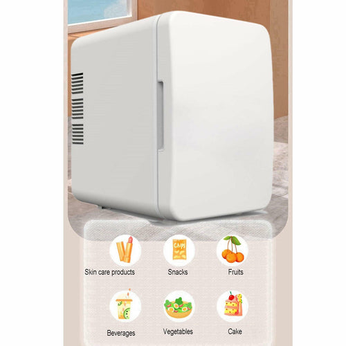UNYQBFKM Mini Fridge for Skincare, Food and Drinks Portable Small Refrigerator