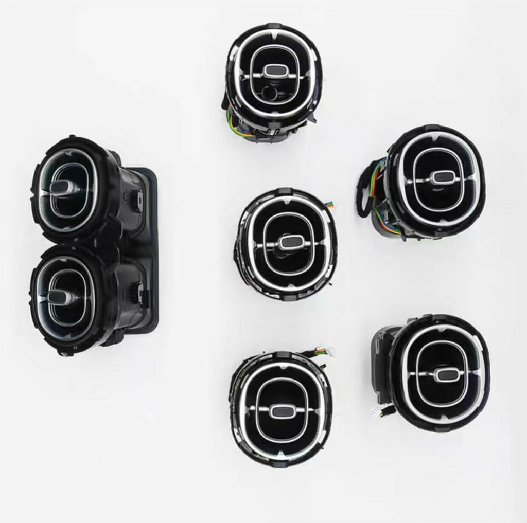7PCS 64 Colors Air Vent Ambient Light For 2022-2025 Mercedes Benz C Class W206