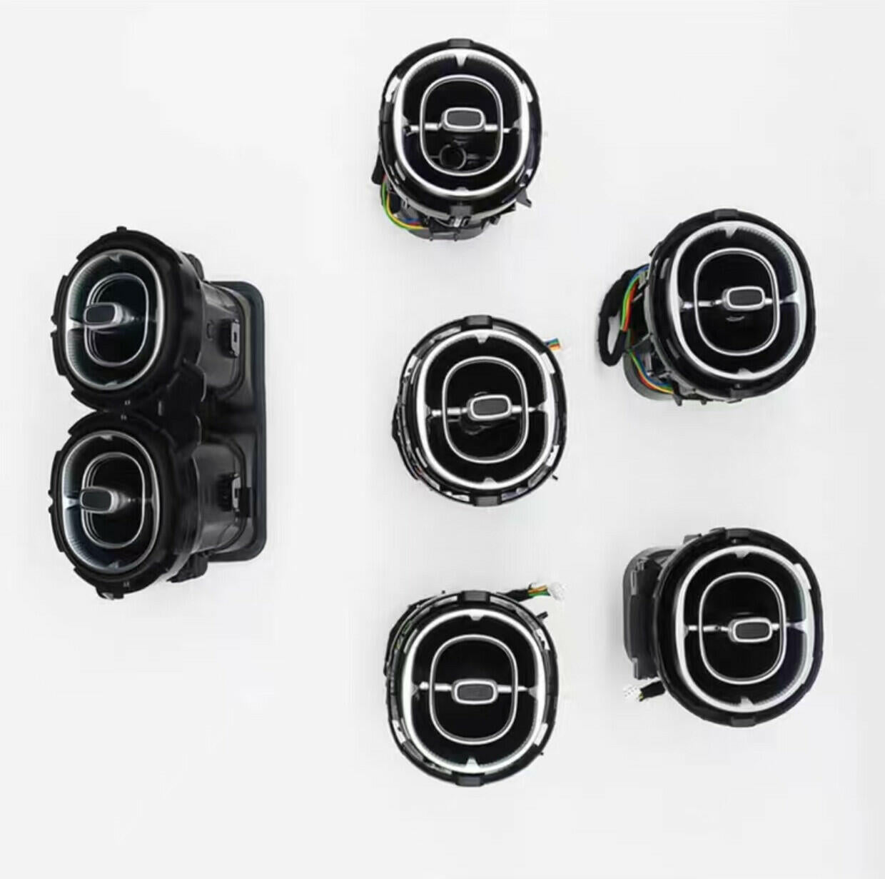 7PCS 64 Colors Air Vent Ambient Light For 2022-2025 Mercedes Benz C Class W206