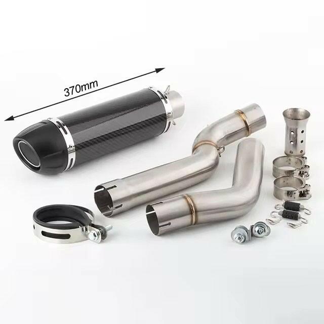 For Honda CBR600RR F5 2005-2024 Carbon Exhaust Pipe With 51MM Mid Tail Link Pipe