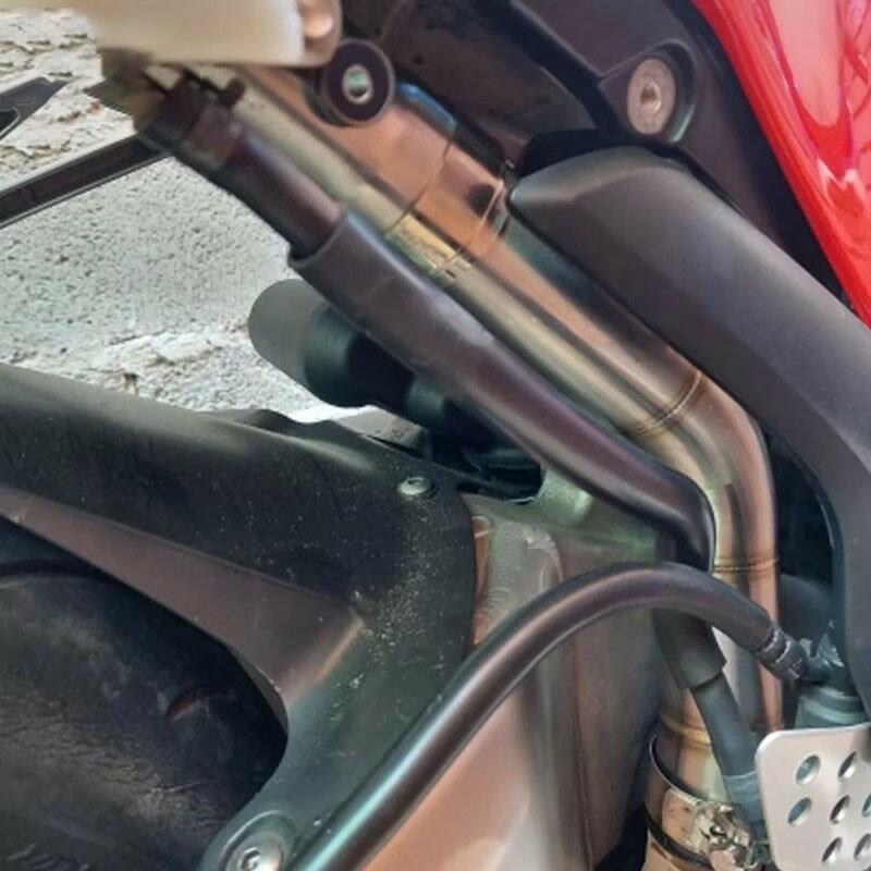 For Honda CBR600RR F5 2005-2024 Carbon Exhaust Pipe With 51MM Mid Tail Link Pipe