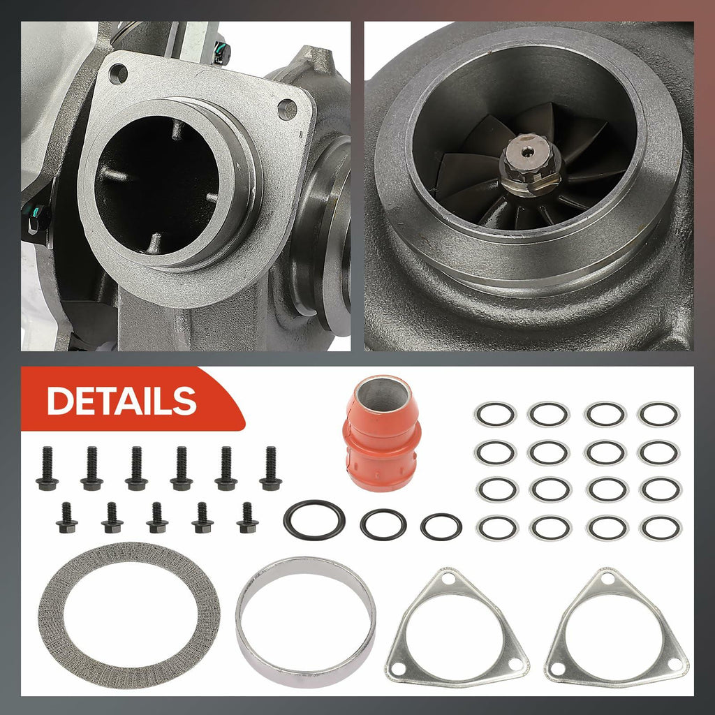 Low Pressure Complete Turbo Turbocharger, Compatible with Ford F-250 F-350 F-450