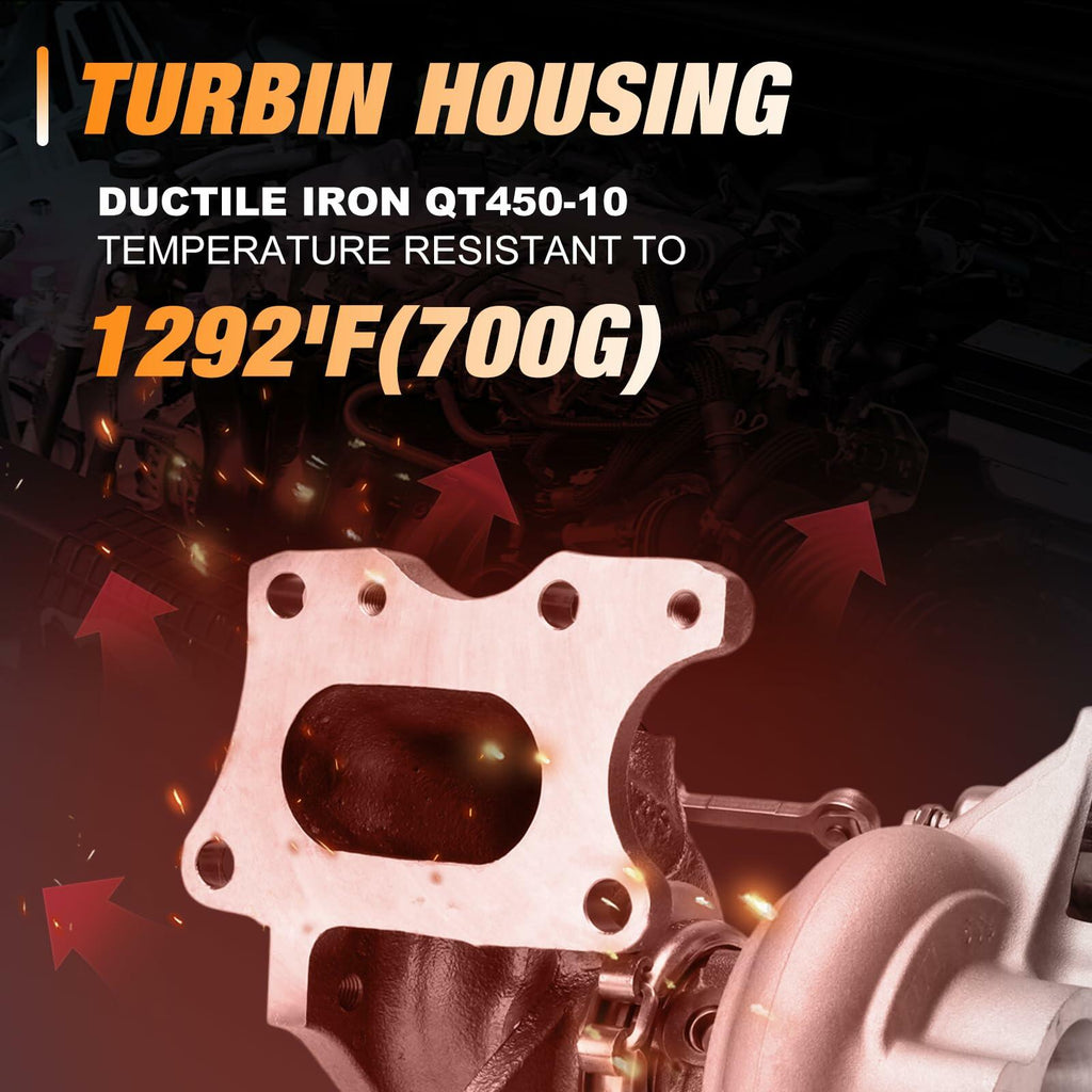 KALANBAY TD025L4B 49373-07014 Turbocharger Kit w/Actuator & Gasket For 2016-2021