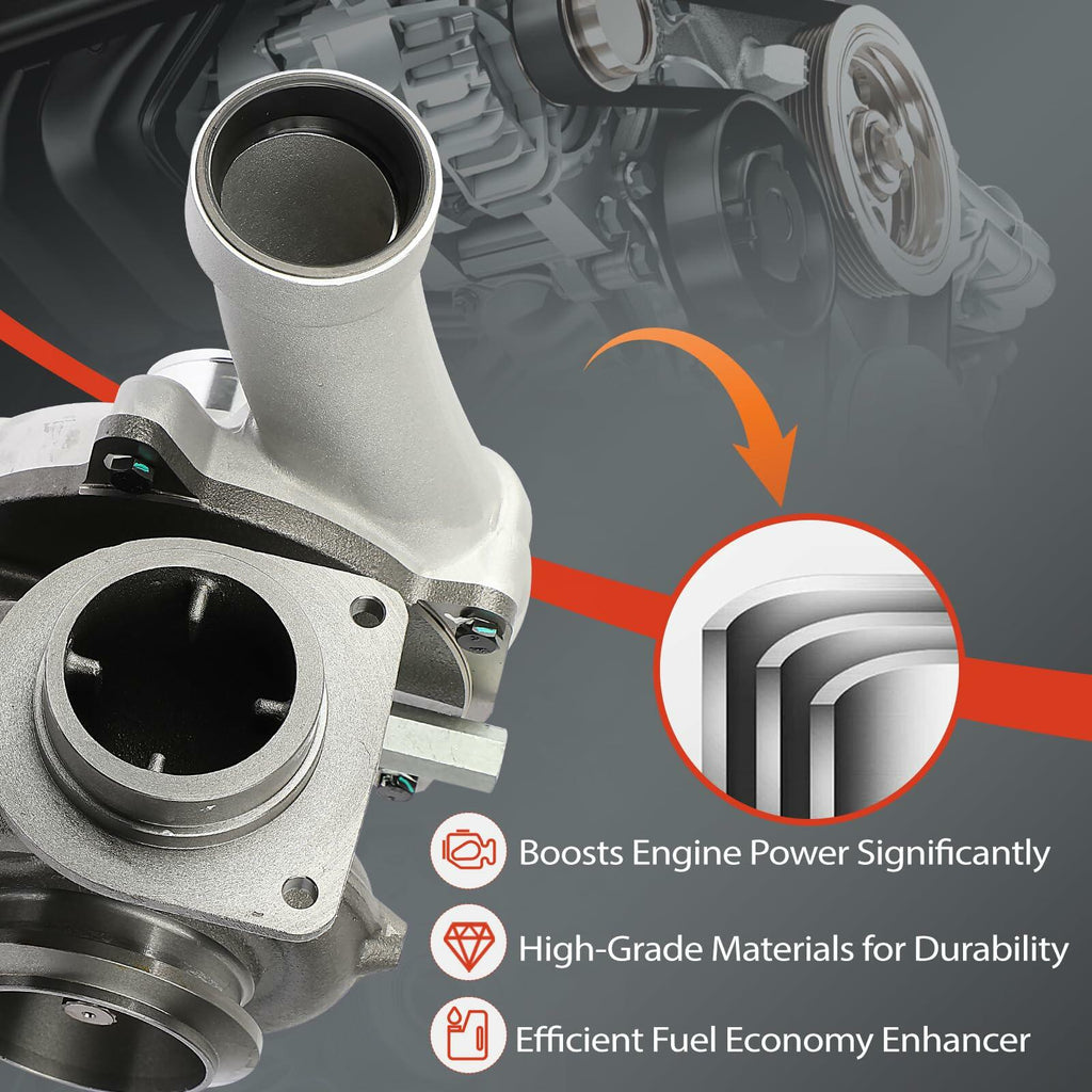 Low Pressure Complete Turbo Turbocharger, Compatible with Ford F-250 F-350 F-450