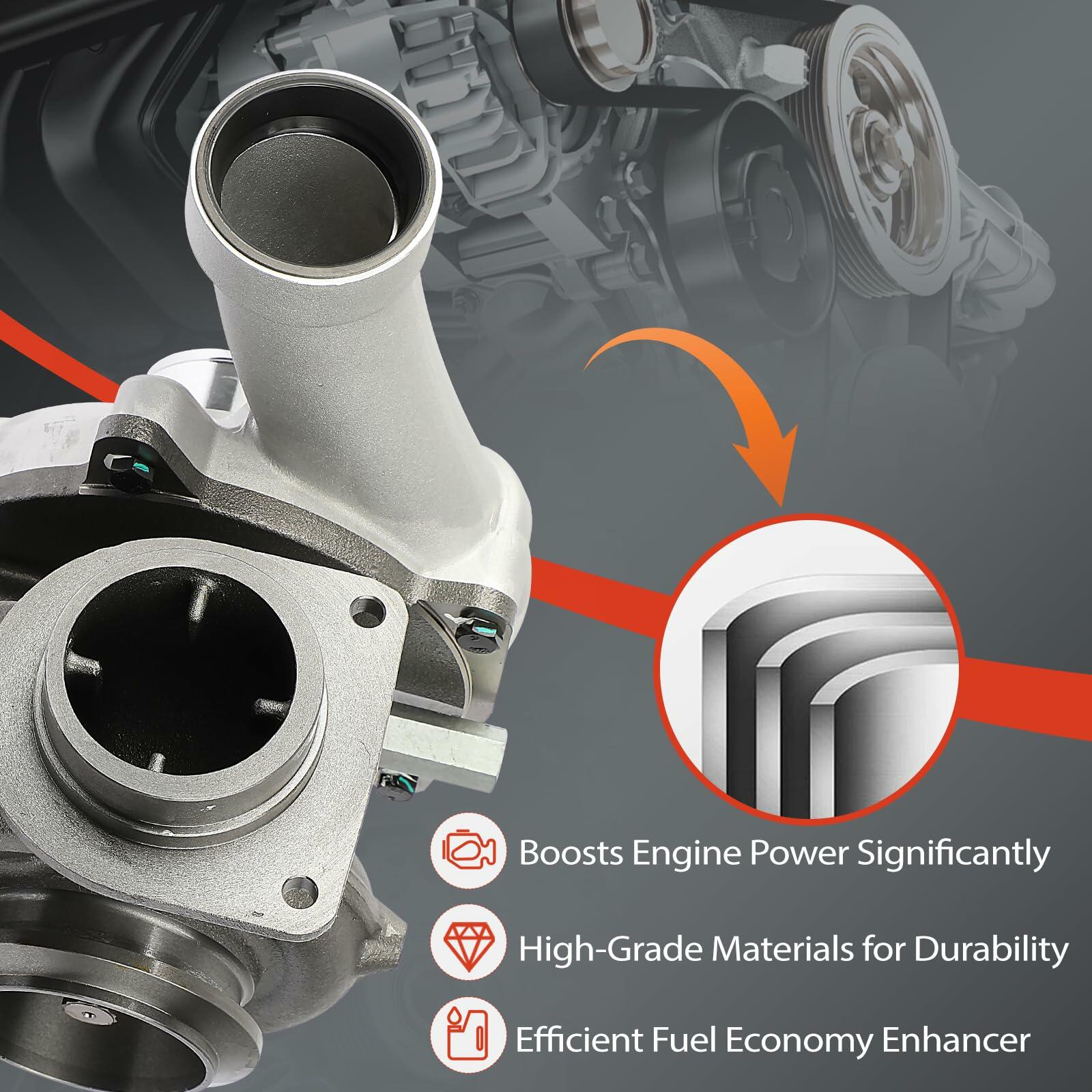 Low Pressure Complete Turbo Turbocharger, Compatible with Ford F-250 F-350 F-450