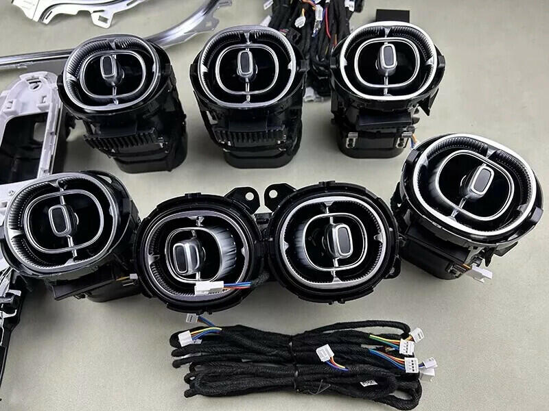 7PCS 64 Colors Air Vent Ambient Light For 2022-2025 Mercedes Benz C Class W206
