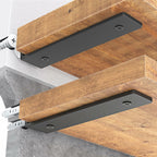 Goovilla Heavy Duty Floating Shelf Brackets 12 Inch for 2×4” Wood Stud, 4 Pack L