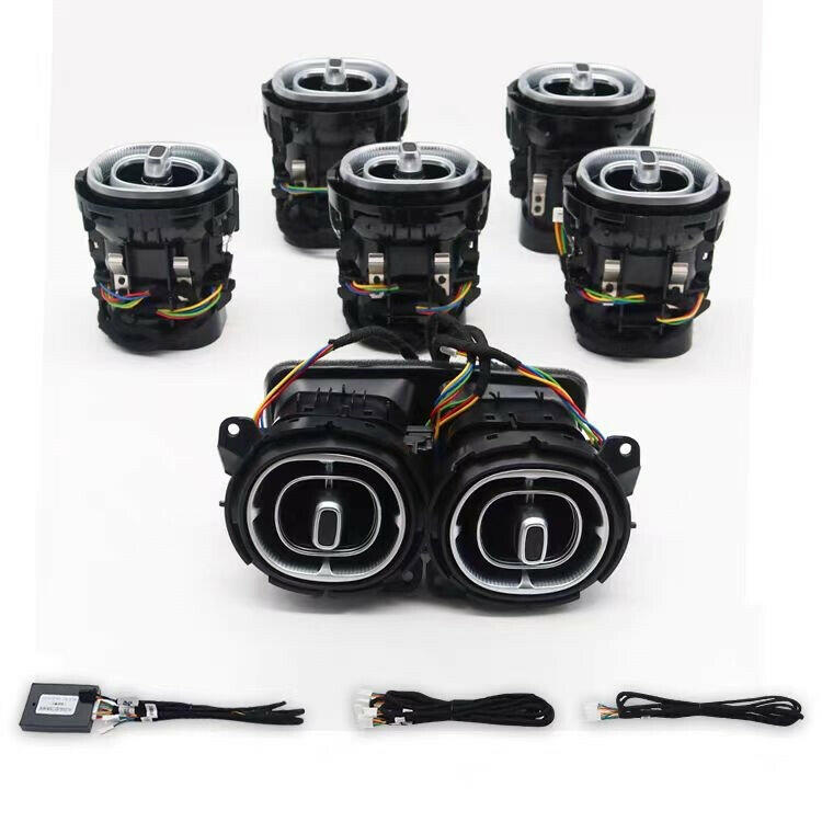 7PCS 64 Colors Air Vent Ambient Light For 2022-2025 Mercedes Benz C Class W206