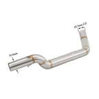 For Honda CBR600RR F5 2005-2024 Carbon Exhaust Pipe With 51MM Mid Tail Link Pipe