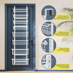 Over The Door Pantry Organizer, 8-Tier Over The Door Organizer with Adjustable