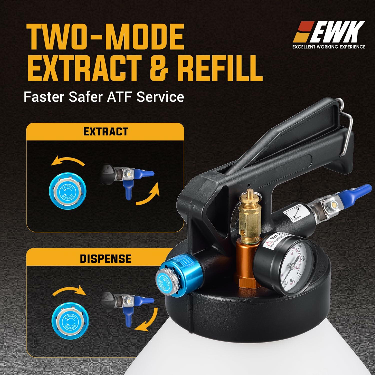 EWK Patented 6L Automatic Transmission Fluid Pump Fluid Extractor/Dispenser for