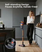 Cordless Vacuum Cleaner for Home, Upgraded 60Kpa Powerful Suction Pet Hair