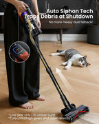 Cordless Vacuum Cleaner for Home, Upgraded 60Kpa Powerful Suction Pet Hair