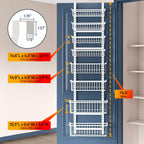 Over The Door Pantry Organizer, 8-Tier Over The Door Organizer with Adjustable