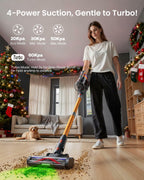 Cordless Vacuum Cleaner for Home, Upgraded 60Kpa Powerful Suction Pet Hair