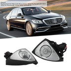 Car Audio Tweeters with LED Ambient Lighting Kit 7 Color 3D Rotating Tweeter