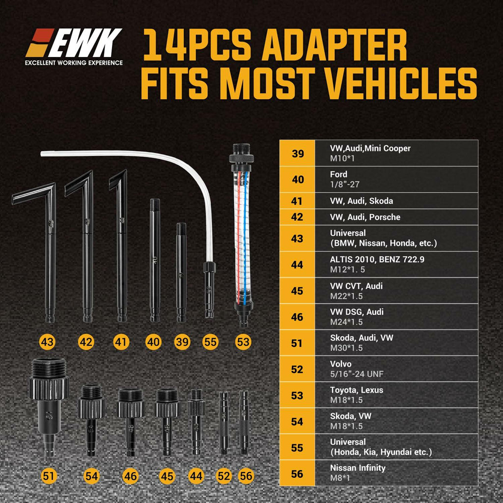 EWK Patented 6L Automatic Transmission Fluid Pump Fluid Extractor/Dispenser for