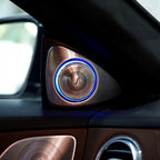Car Audio Tweeters with LED Ambient Lighting Kit 7 Color 3D Rotating Tweeter