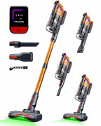 Cordless Vacuum Cleaner for Home, Upgraded 60Kpa Powerful Suction Pet Hair