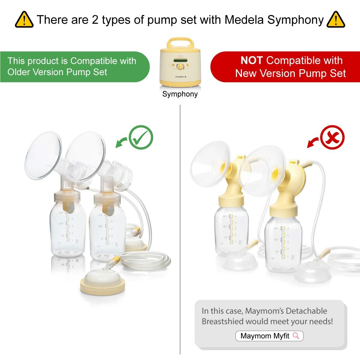 One-Piece Breastshield w/Valve, Membrane for Medela Breast Pumps (Pump in Style,