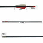 e5e10 28 inch Target Arrows Practice Fiberglass Arrow for Kids Youth Beginner,