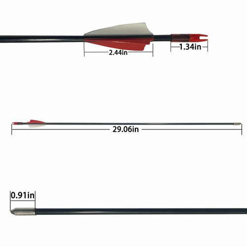 e5e10 28 inch Target Arrows Practice Fiberglass Arrow for Kids Youth Beginner,