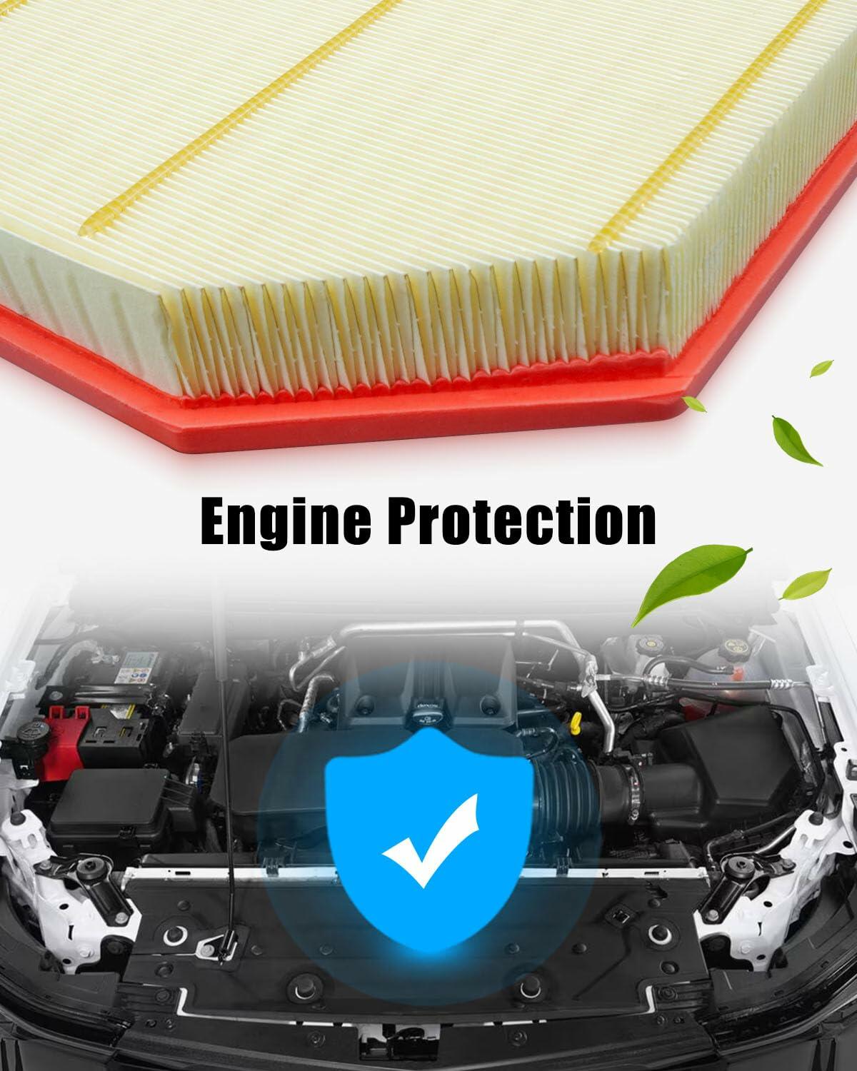 Engine Filter Compatible with Chevrolet Colorado Trail WT Z71 ZR2 LT GMC Canyon