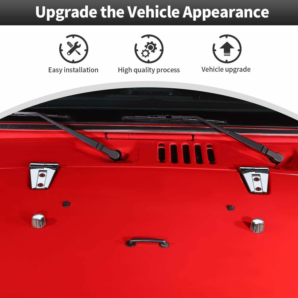 CheroCar Door Hinge Cover &Tailgate Hinge Cover & Engine Hood Rubber Head Cover