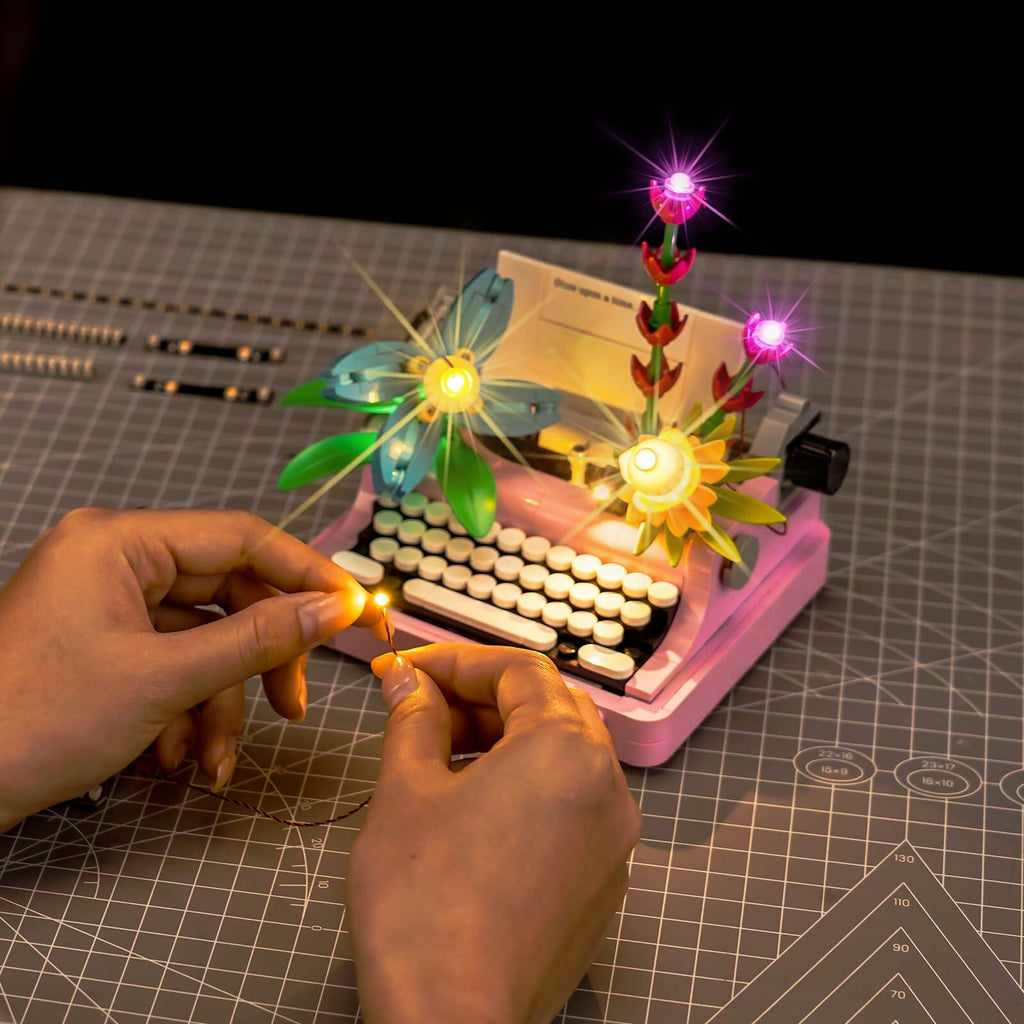Brickshining LED Lighting Compatible with Lego 31169 Typewriter with Flowers -