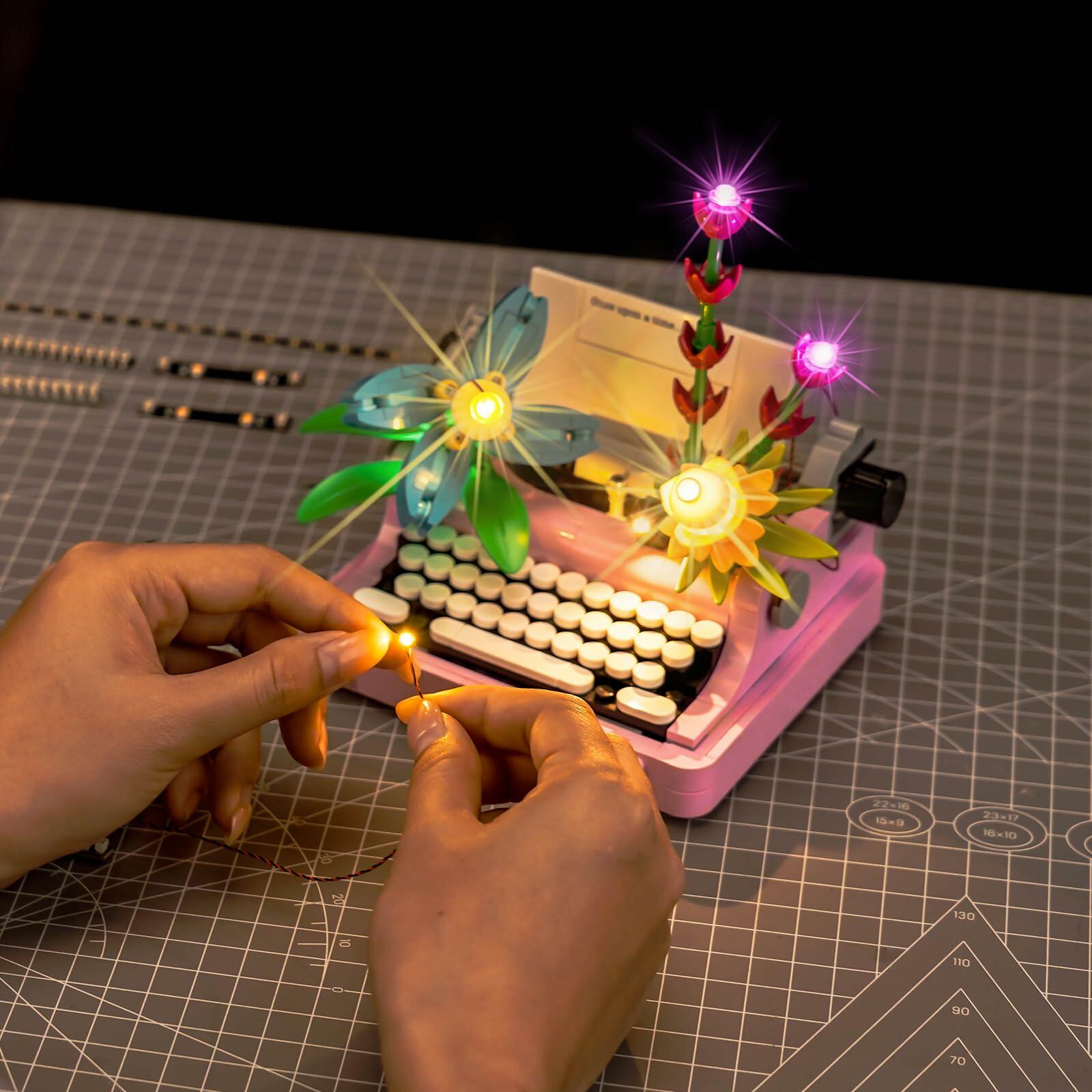 Brickshining LED Lighting Compatible with Lego 31169 Typewriter with Flowers -