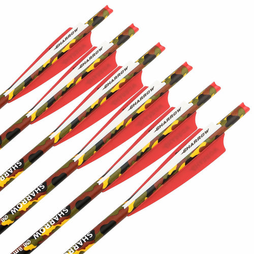 12 Pack ZSHJGJR Archery Crossbow Bolts 16 Inch Carbon Crossbow Arrows Camo Shaft