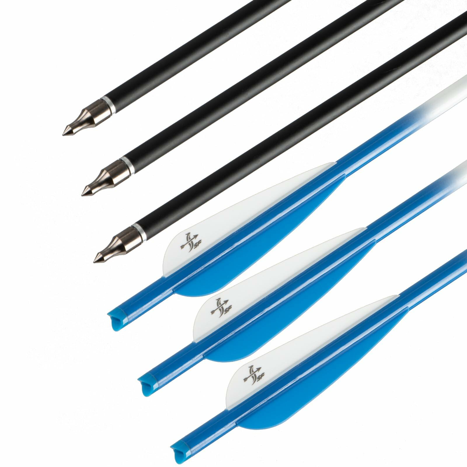 S F Crossbow Bolts Crossbow Arrows Carbon Archery for Hunting and Target