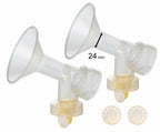 One-Piece Breastshield w/Valve, Membrane for Medela Breast Pumps (Pump in Style,