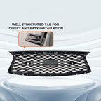 Front Bumper Upper Grill Replacement Compatible with 2018-2021 Infiniti Q50