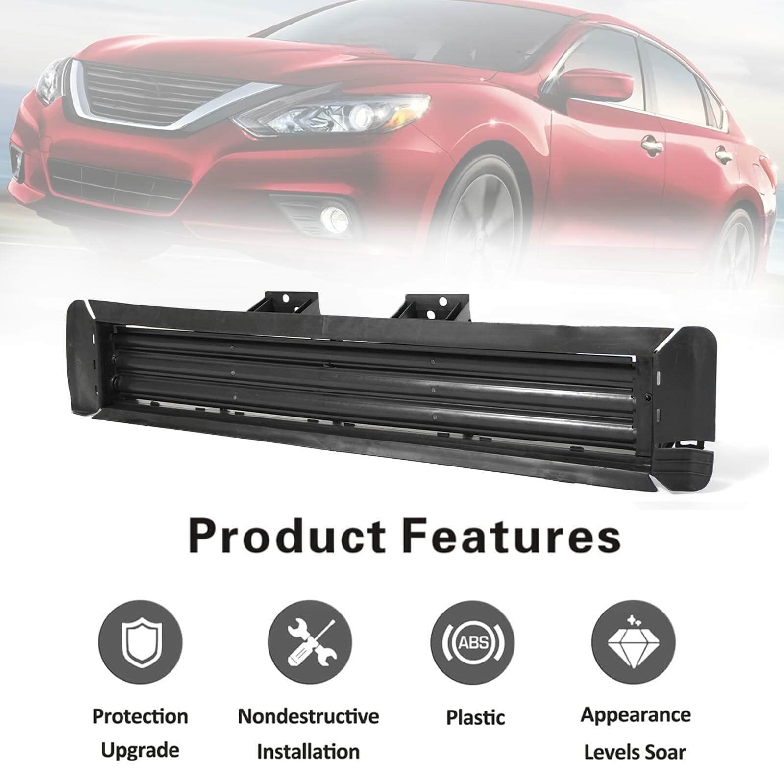 skkyoro Front Lower Active Grille Shutter With Motor Compatible with For Nissan