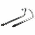 Motorcycle Dual Exhaust Full System Slash Cut Muffler Fits For Yamaha For Virago