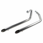 Motorcycle Dual Exhaust Full System Slash Cut Muffler Fits For Yamaha For Virago