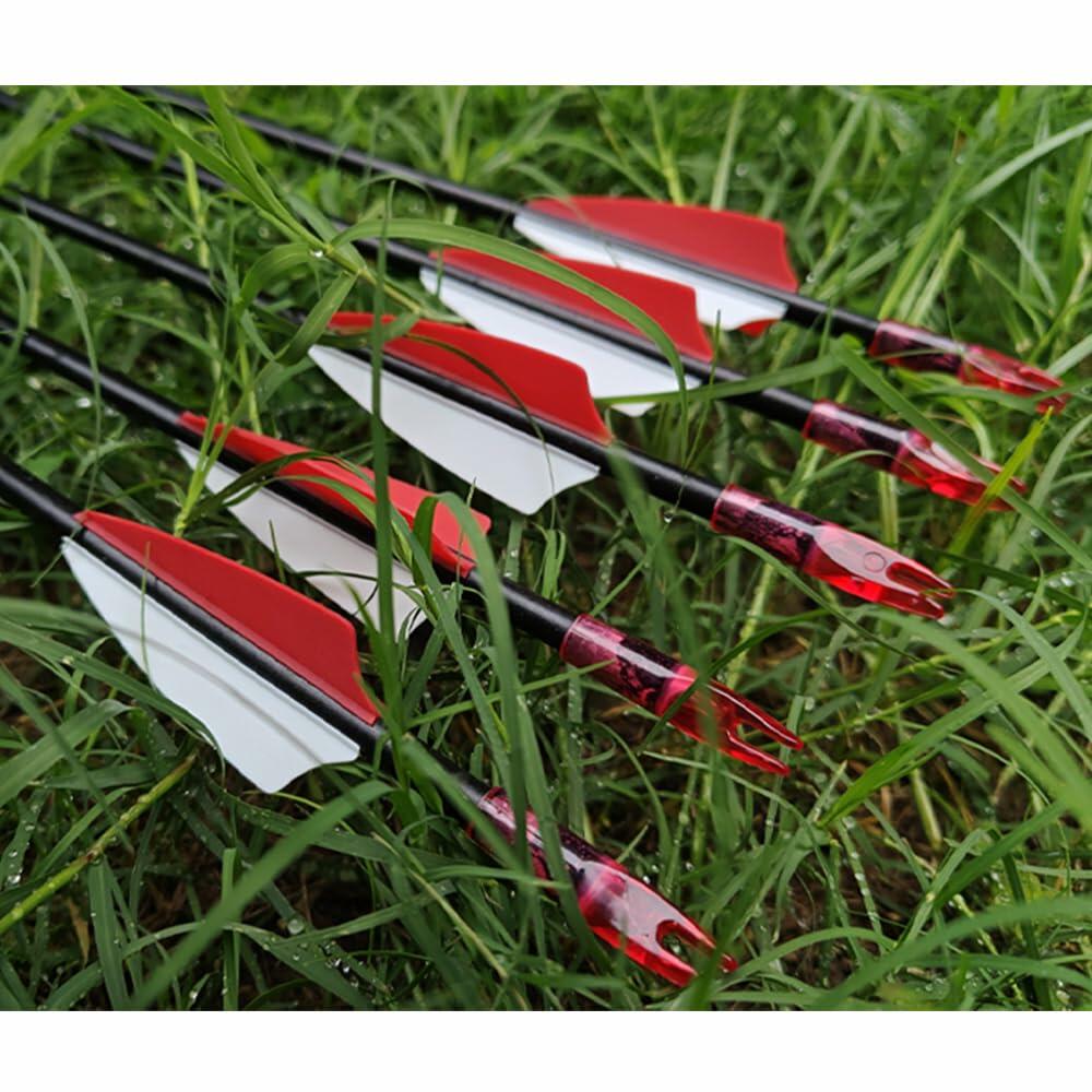 e5e10 28 inch Target Arrows Practice Fiberglass Arrow for Kids Youth Beginner,