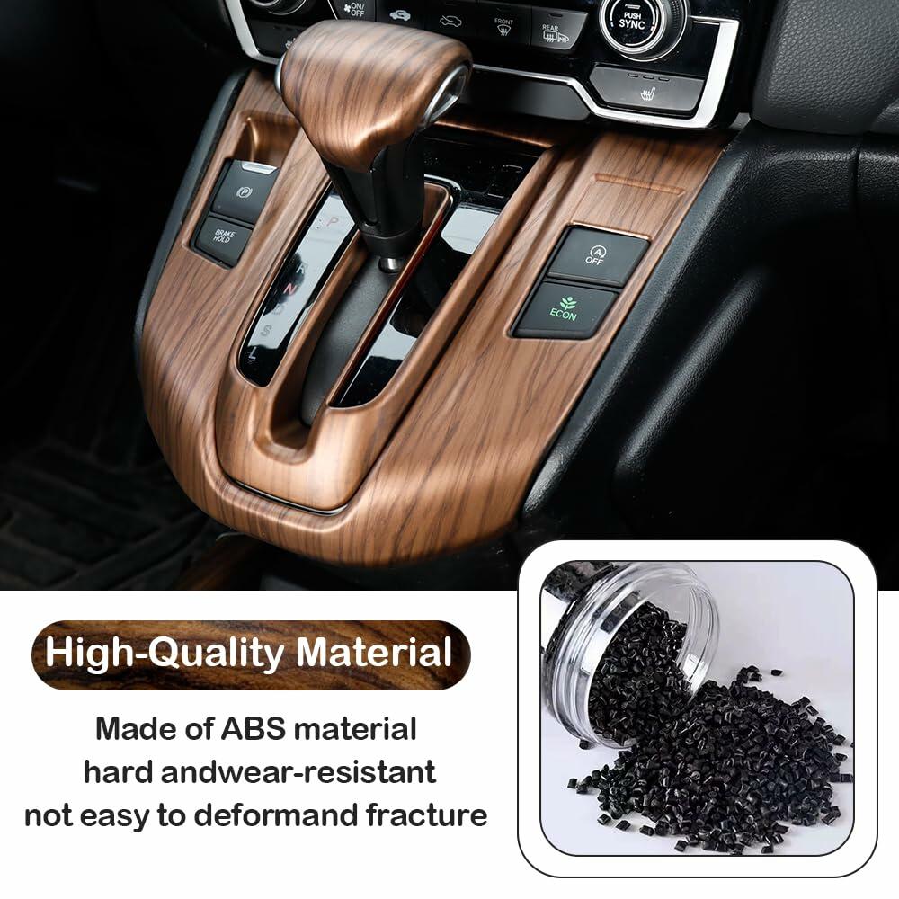TKREENO Car Gear Shift Box Panel Cover Inner Frame Gear Shift Knob Cover Auto