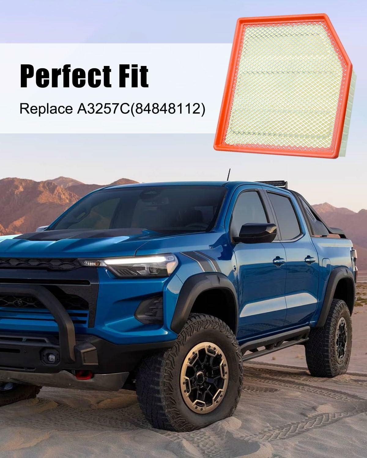 Engine Filter Compatible with Chevrolet Colorado Trail WT Z71 ZR2 LT GMC Canyon