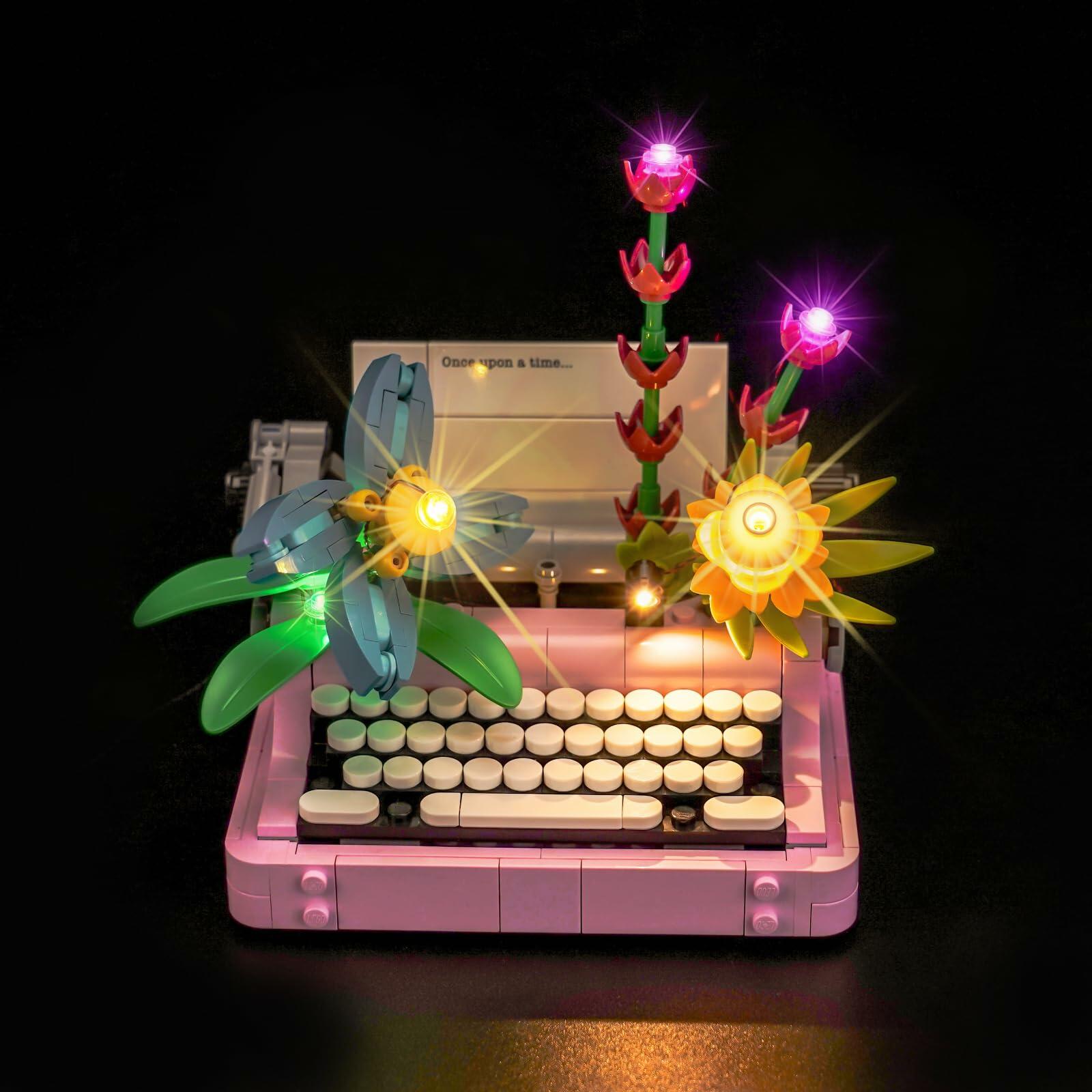Brickshining LED Lighting Compatible with Lego 31169 Typewriter with Flowers -