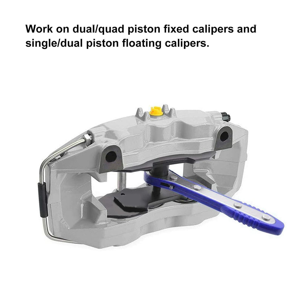 Brake Caliper Compression Tool, Ratchet Brake Piston Wrench Spreader Portable