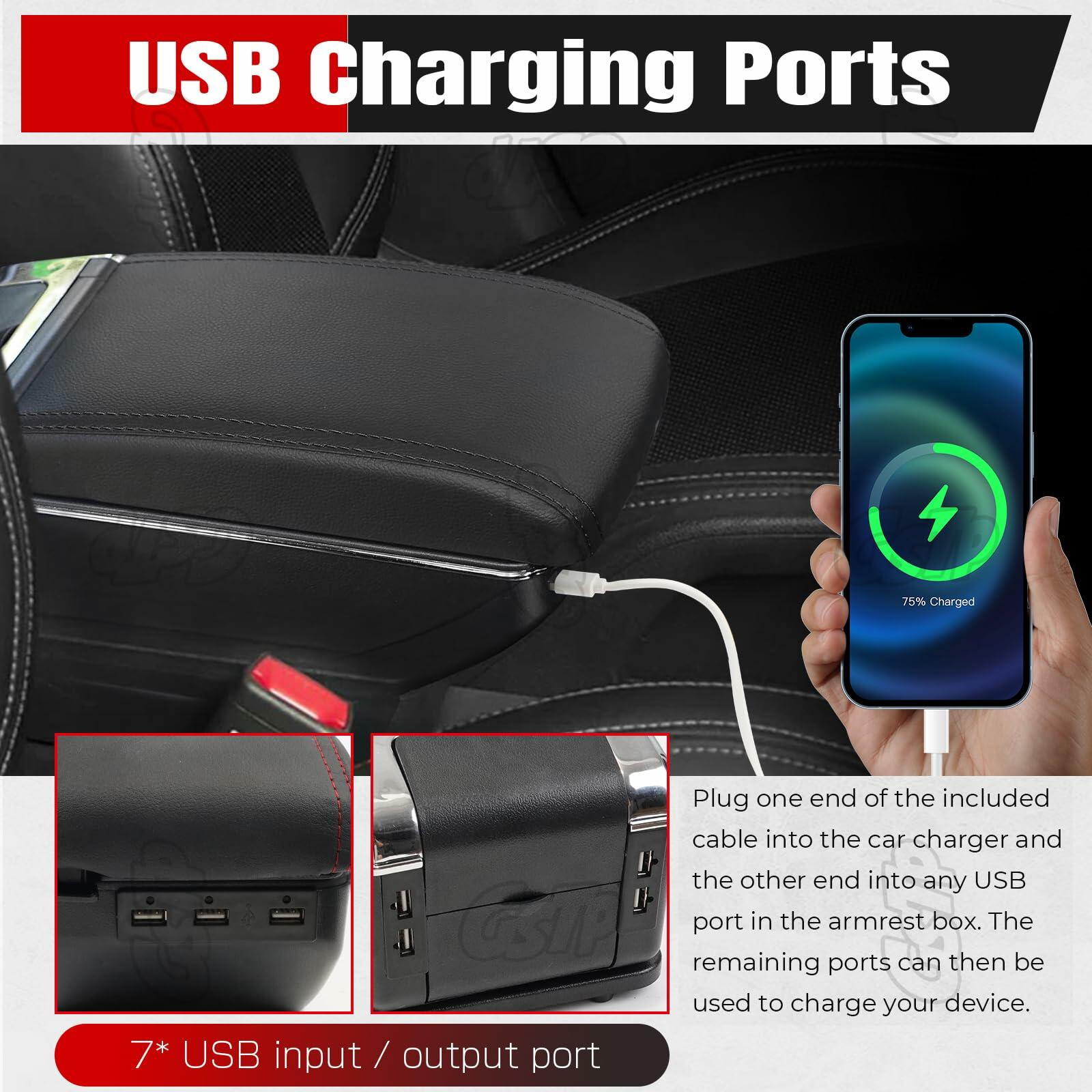 GSTP Center Console Armrest Compatible with Toyota Yaris iA Sedan 2017 2018 with